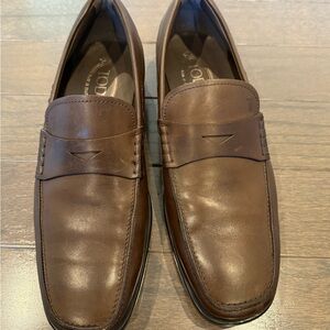 Tod's Dark Brown Leather Men's Slip-Ons